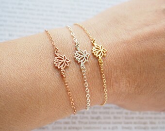 Golden Lotus Bracelet