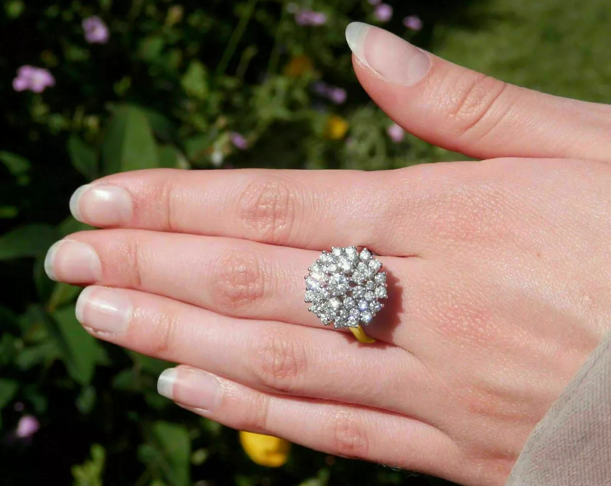 Diamond Cluster Ring